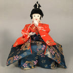 Japanese Hina Doll Kimono Boy Musician Vtg Gonin Bayashi Girls Day Decor ID296