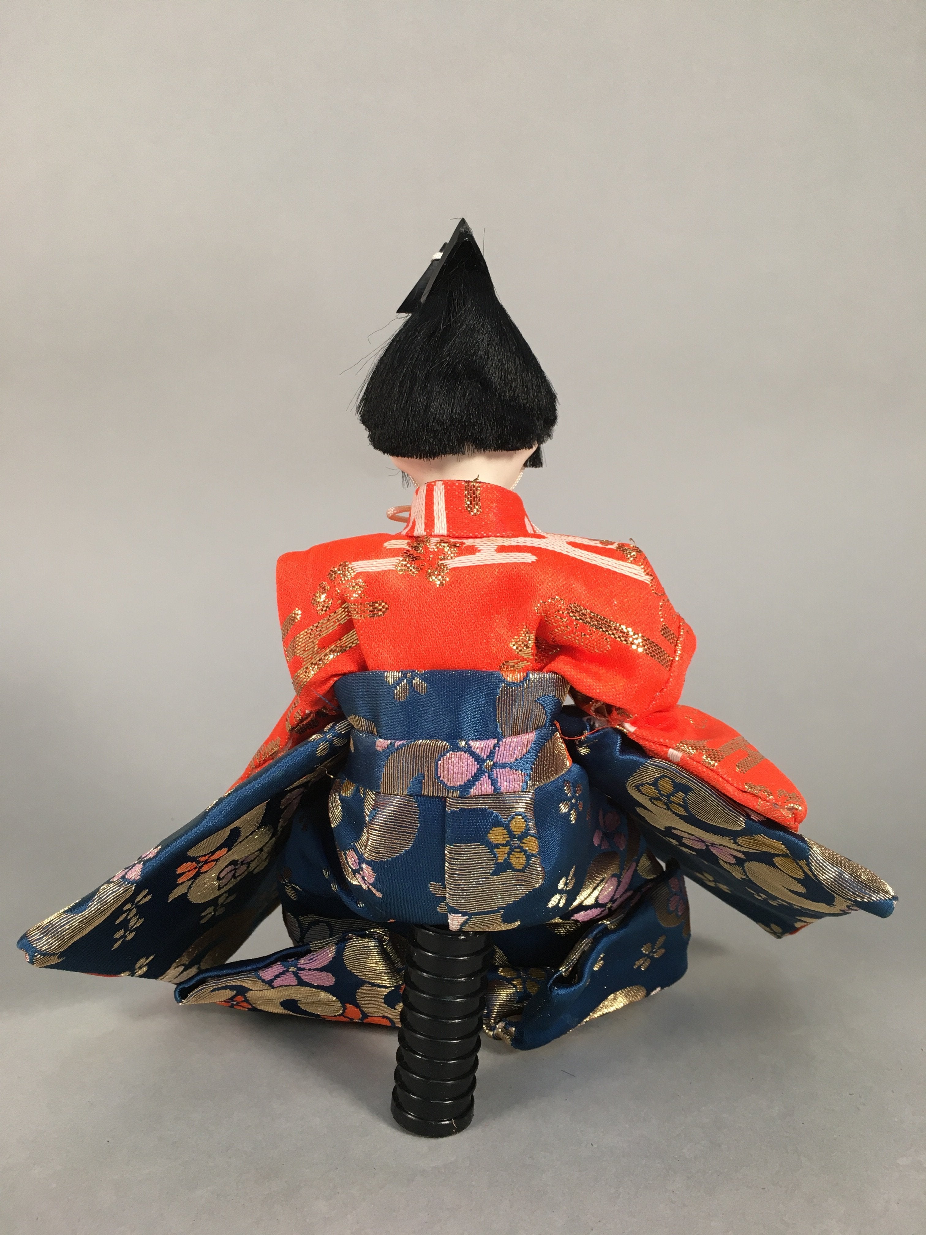 Japanese Hina Doll Kimono Boy Musician Vtg Gonin Bayashi Girls Day Decor ID296