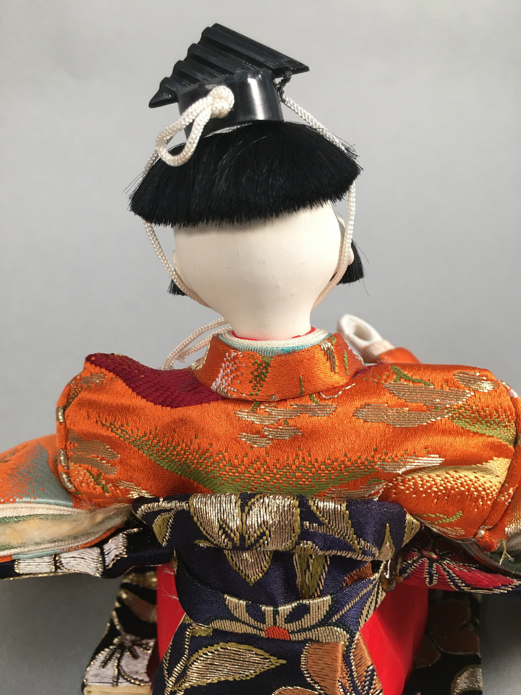 Japanese Hina Doll Kimono Boy Musician Vtg Gonin Bayashi Girls Day Decor ID303