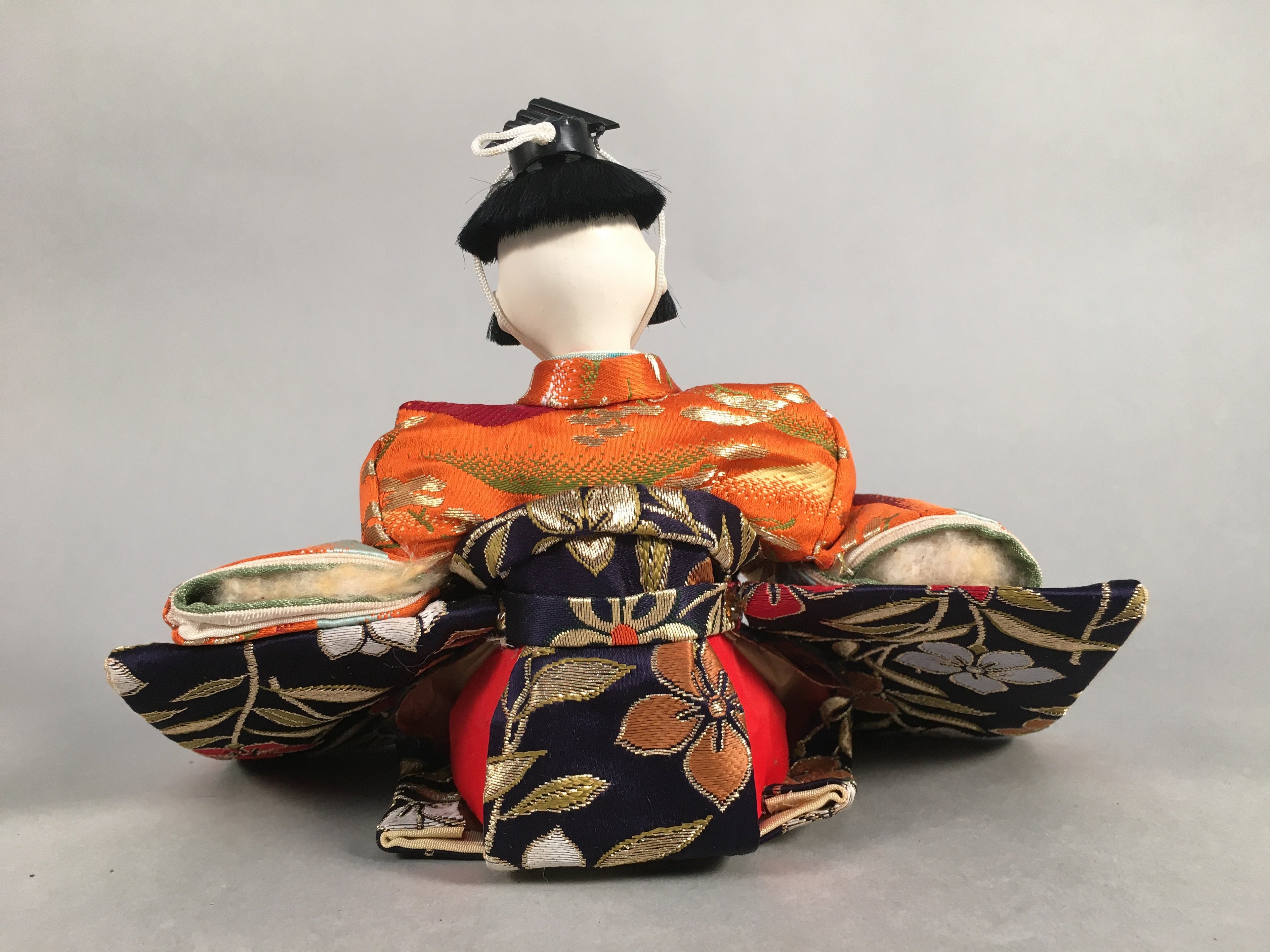 Japanese Hina Doll Kimono Boy Musician Vtg Gonin Bayashi Girls Day Decor ID303