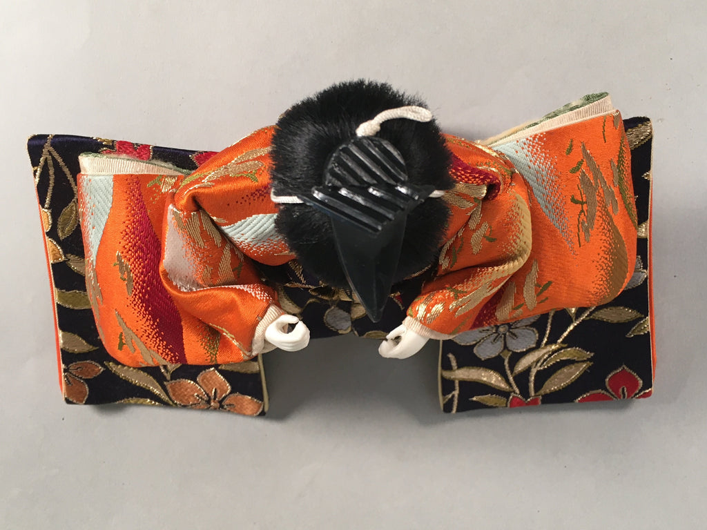 Japanese Hina Doll Kimono Boy Musician Vtg Gonin Bayashi Girls Day Decor ID303