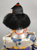 Japanese Hina Doll Kimono Boy Musician Vtg Gonin Bayashi Girls Day Decor ID307