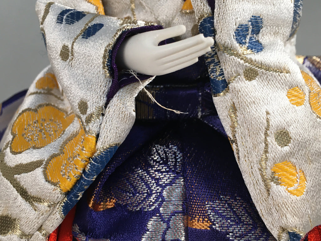Japanese Hina Doll Kimono Boy Musician Vtg Gonin Bayashi Girls Day Decor ID307