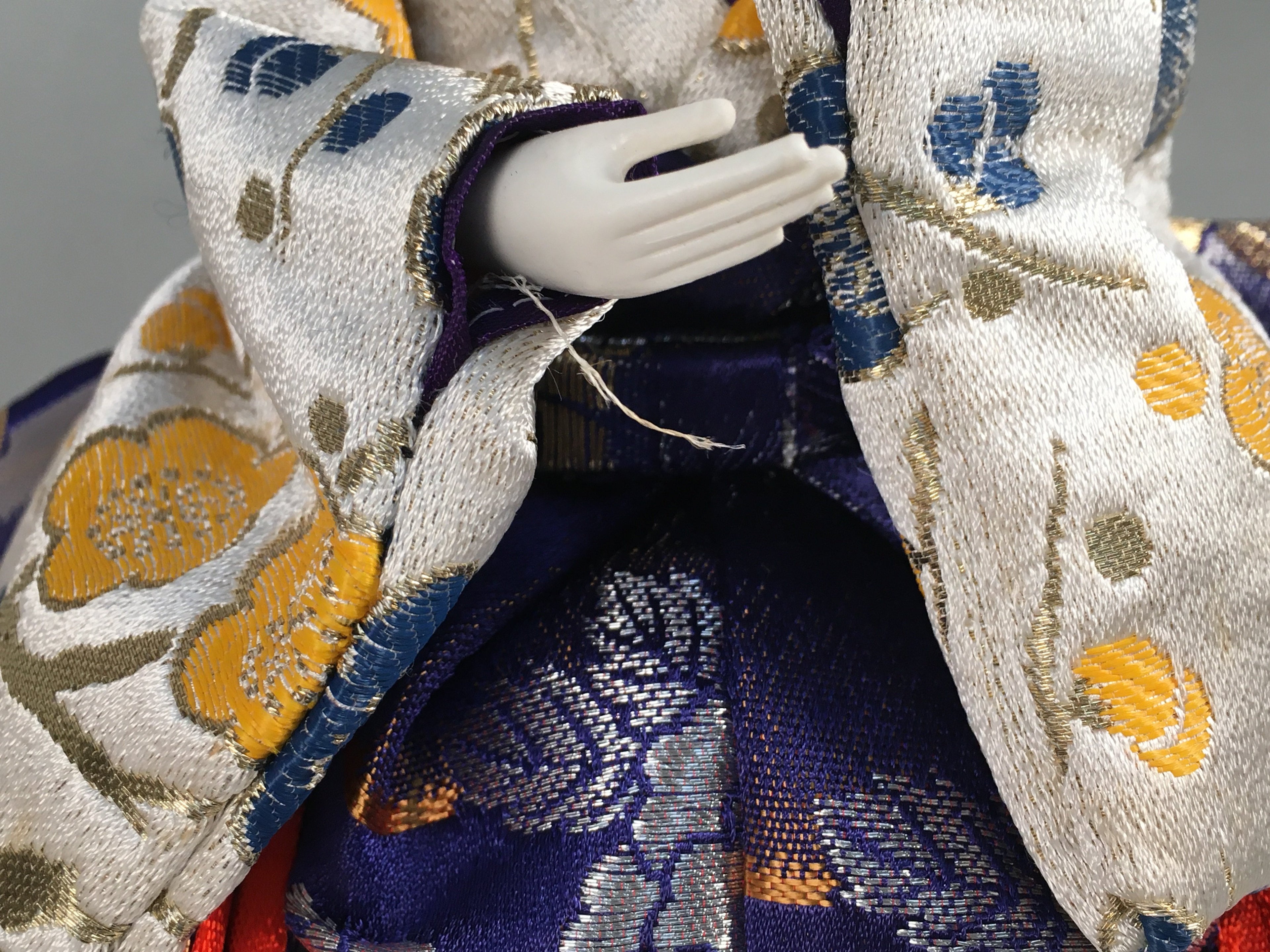 Japanese Hina Doll Kimono Boy Musician Vtg Gonin Bayashi Girls Day Decor ID307