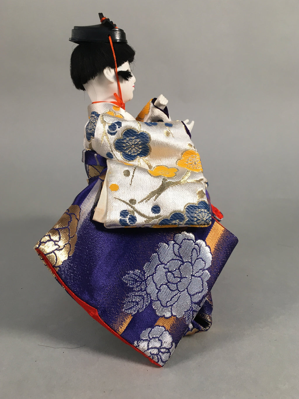 Japanese Hina Doll Kimono Boy Musician Vtg Gonin Bayashi Girls Day Decor ID307