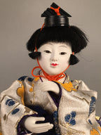 Japanese Hina Doll Kimono Boy Musician Vtg Gonin Bayashi Girls Day Decor ID307