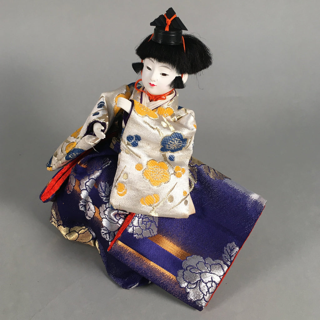Japanese Hina Doll Kimono Boy Musician Vtg Gonin Bayashi Girls Day Decor ID307