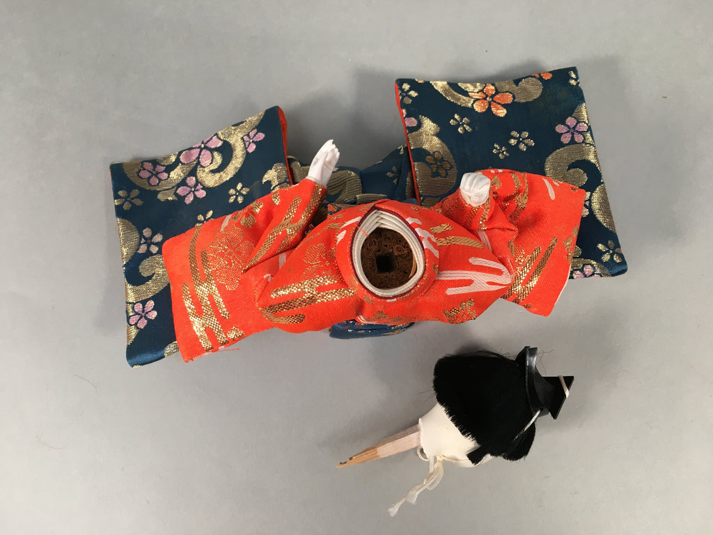 Japanese Hina Doll Kimono Boy Musician Vtg Gonin Bayashi Girls Day Decor ID361