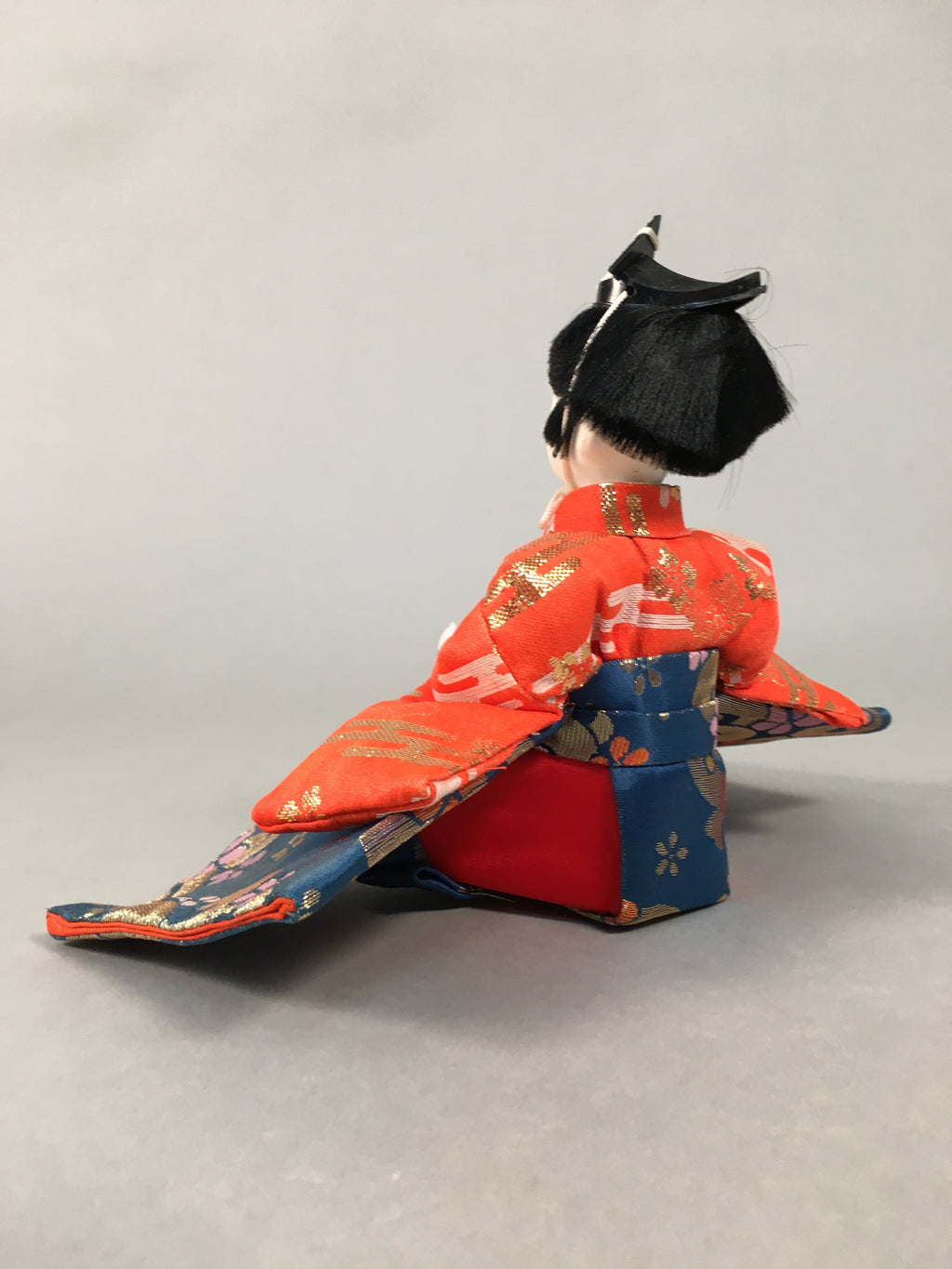 Japanese Hina Doll Kimono Boy Musician Vtg Gonin Bayashi Girls Day Decor ID361