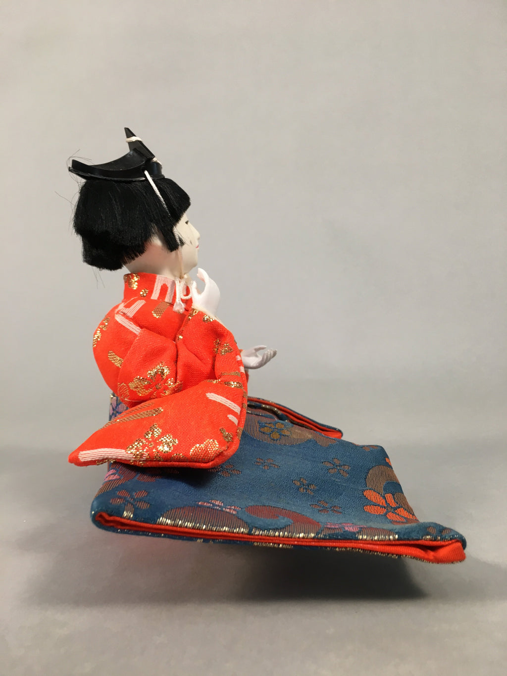 Japanese Hina Doll Kimono Boy Musician Vtg Gonin Bayashi Girls Day Decor ID361