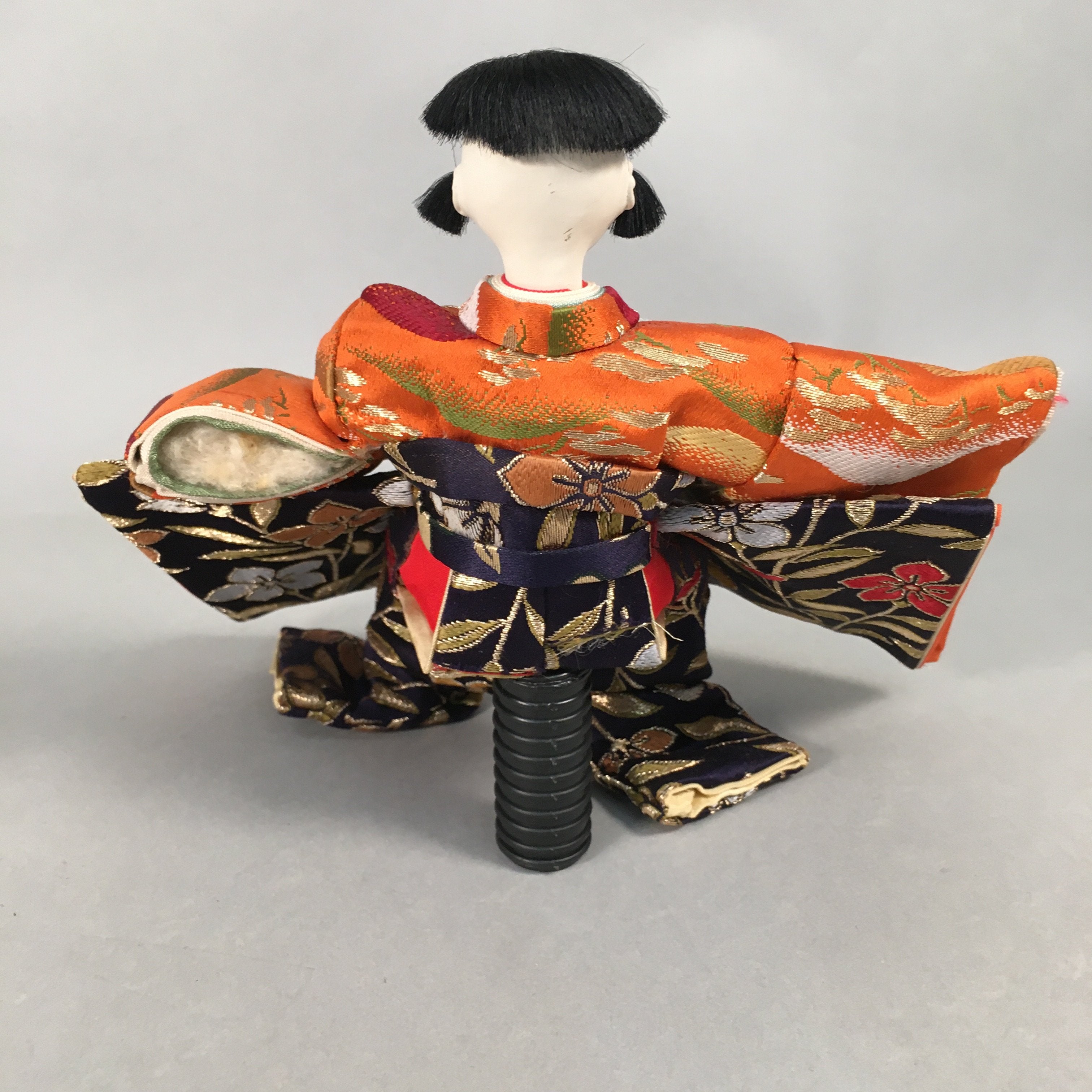 Japanese Hina Doll Kimono Boy Musician Vtg Gonin Bayashi Girls Day Decor ID375