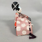 Japanese Hina Doll Kimono Boy Musician Vtg Gonin Bayashi Girls Day Decor ID377