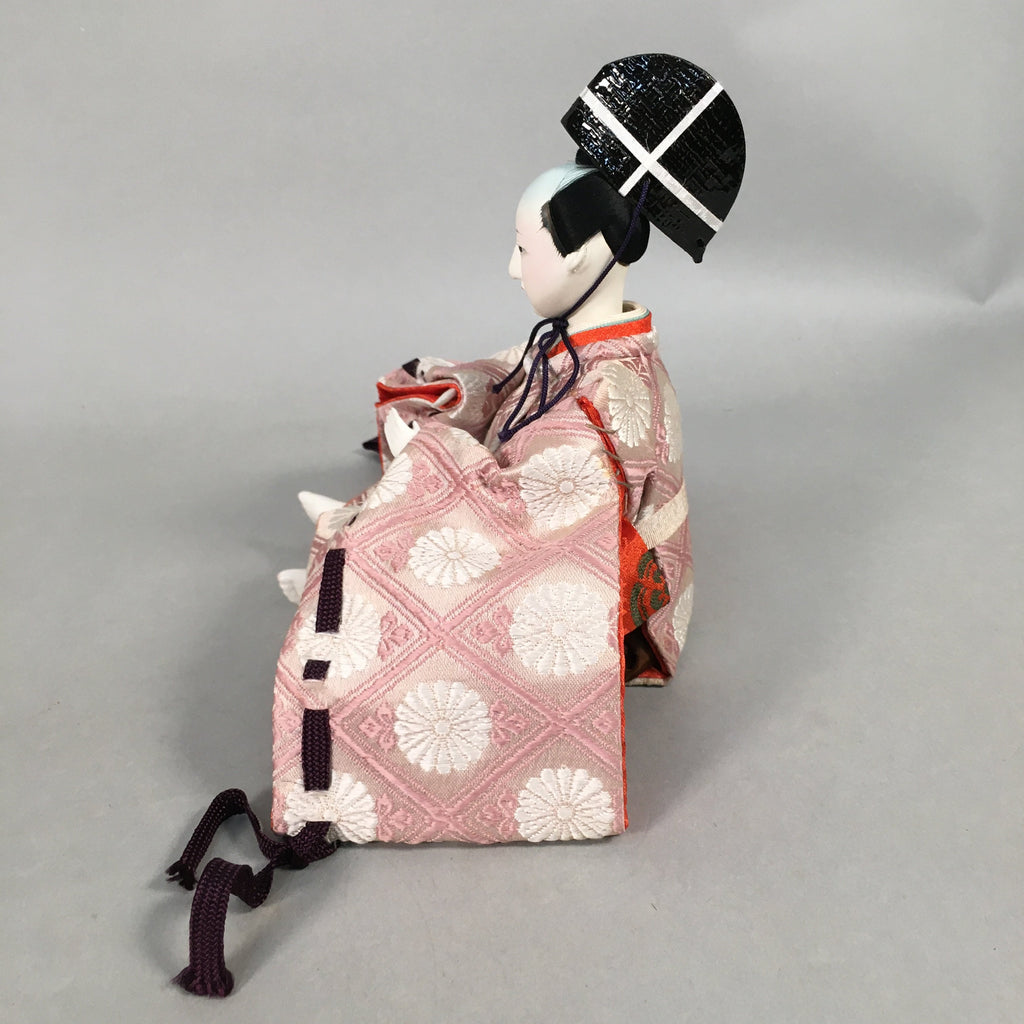 Japanese Hina Doll Kimono Boy Musician Vtg Gonin Bayashi Girls Day Decor ID377