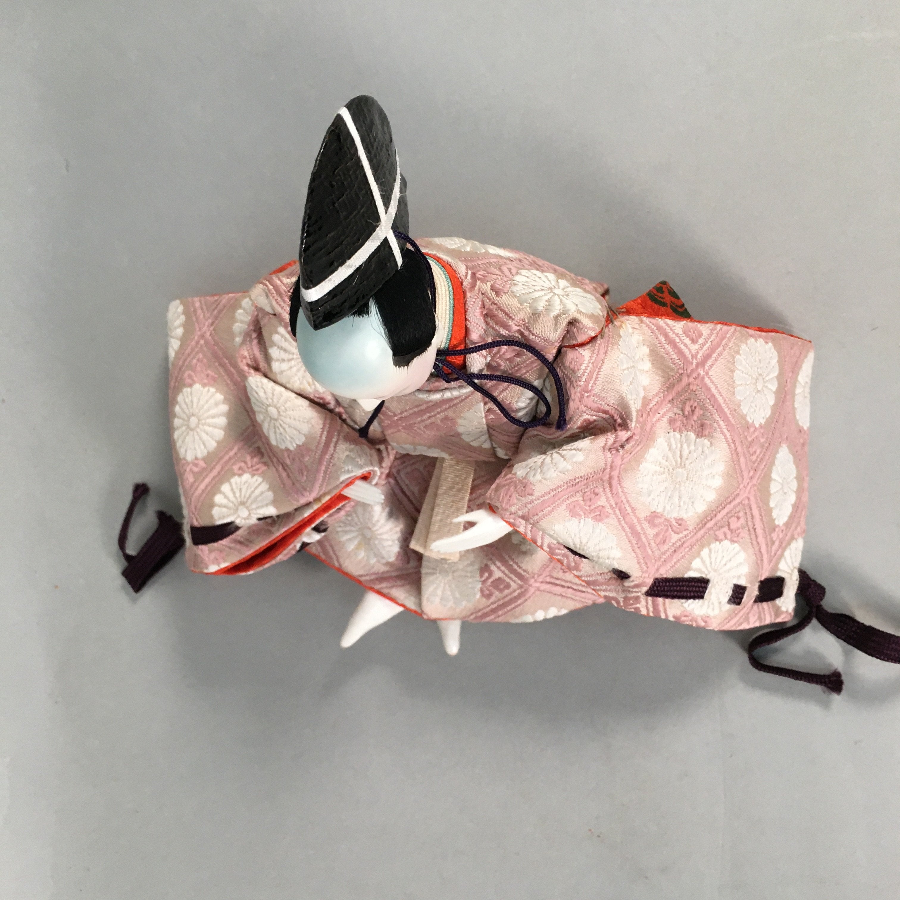 Japanese Hina Doll Kimono Boy Musician Vtg Gonin Bayashi Girls Day Decor ID377