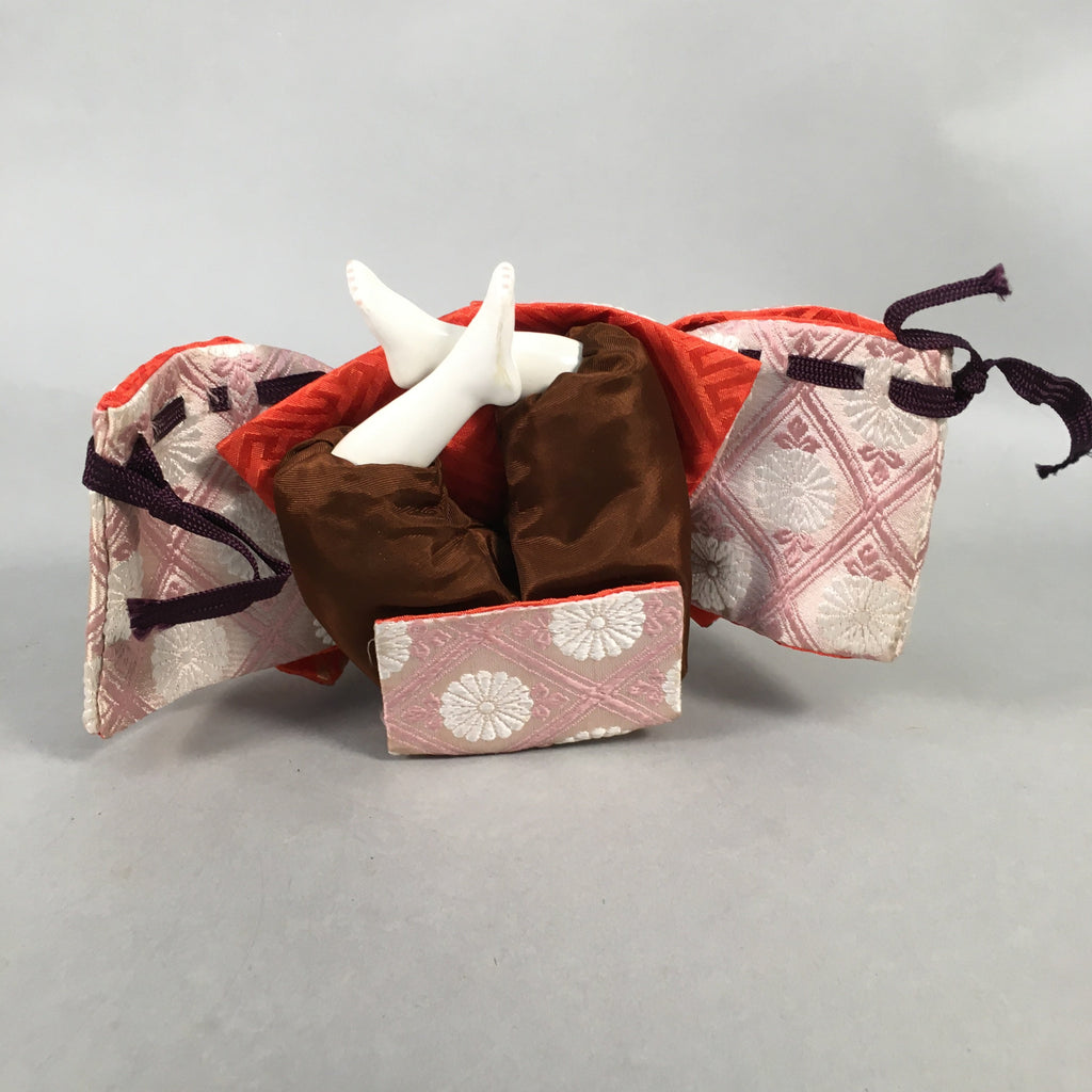 Japanese Hina Doll Kimono Boy Musician Vtg Gonin Bayashi Girls Day Decor ID377
