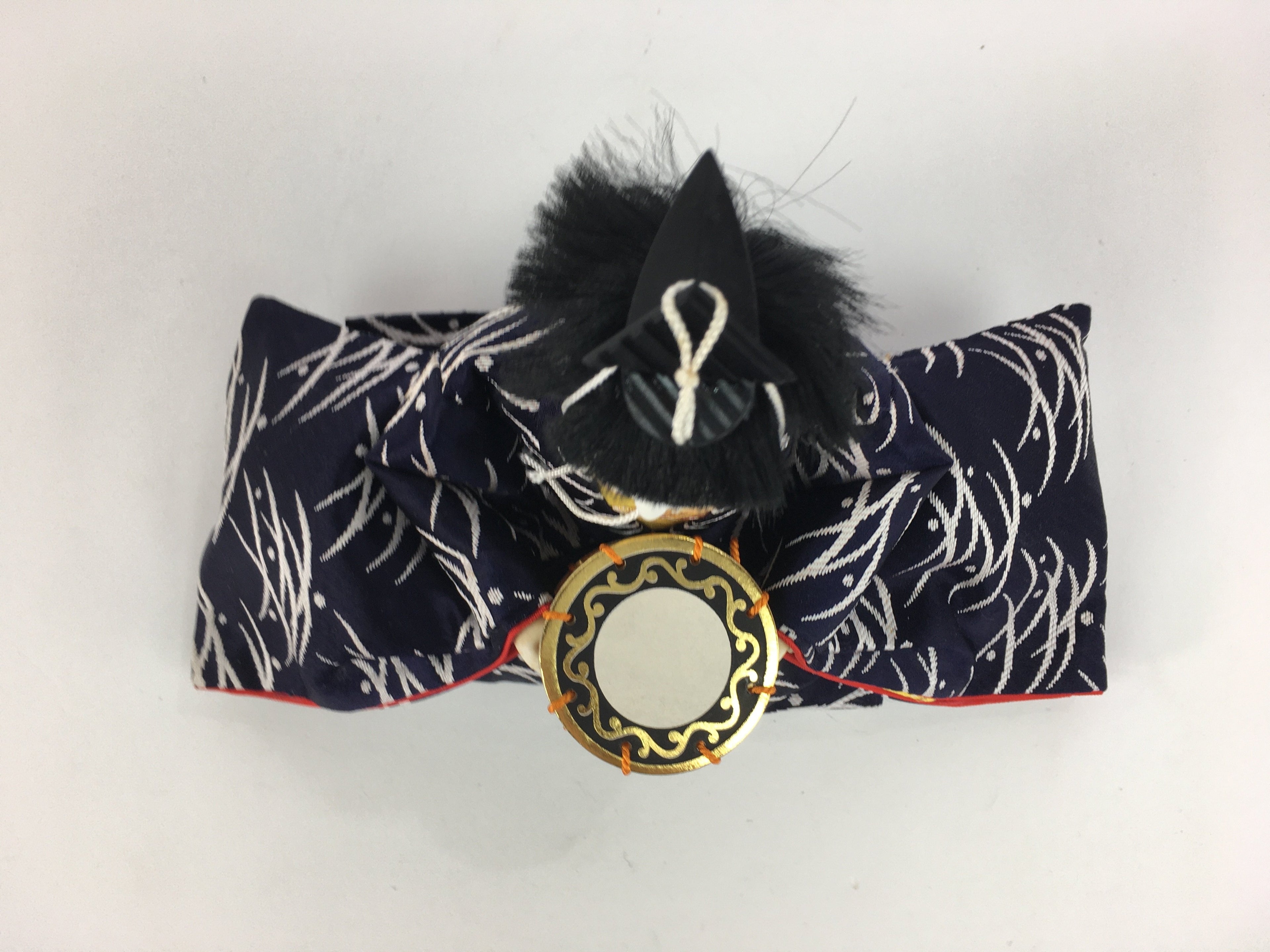 Japanese Hina Doll Kimono Boy Musician Vtg Gonin Bayashi Girls Day ID381
