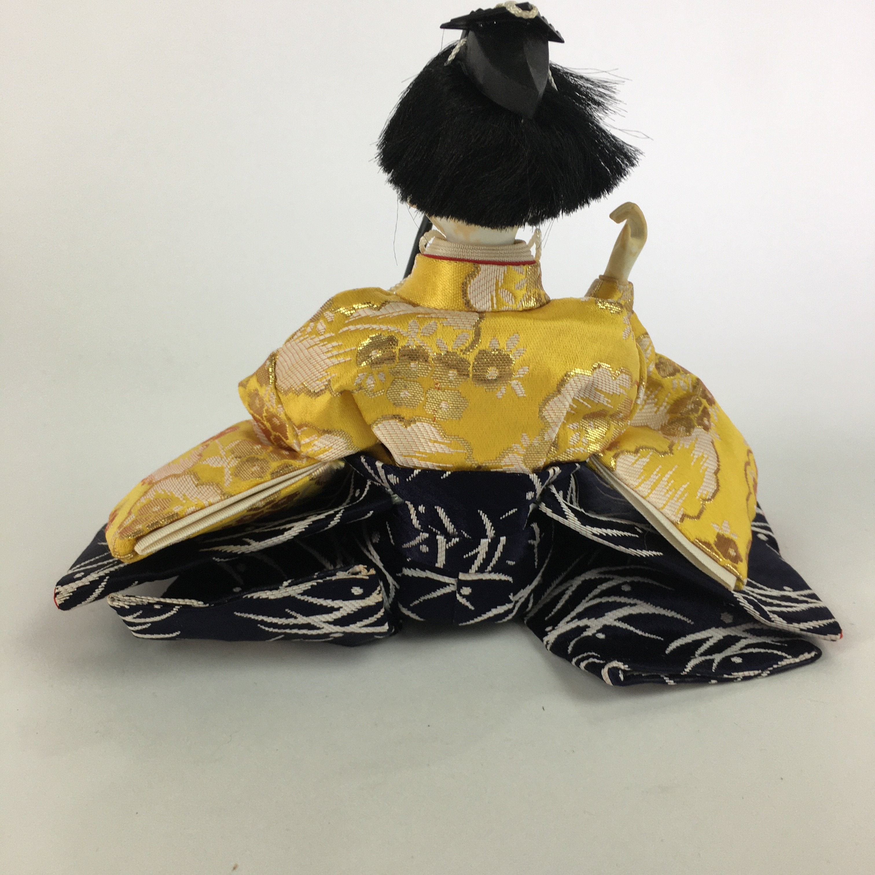 Japanese Hina Doll Kimono Boy Musician Vtg Gonin Bayashi Girls Day ID382