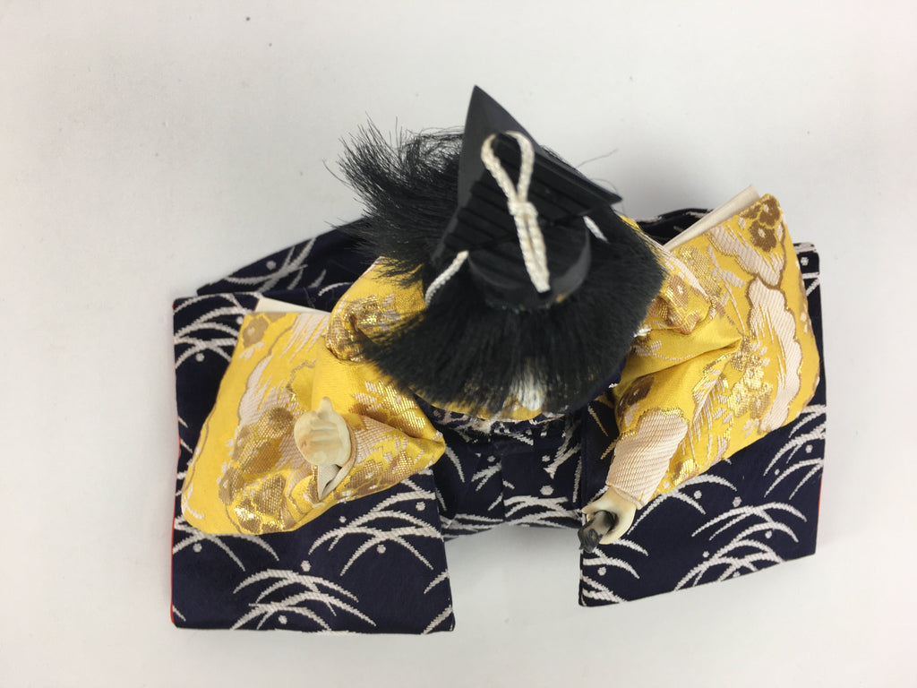 Japanese Hina Doll Kimono Boy Musician Vtg Gonin Bayashi Girls Day ID382