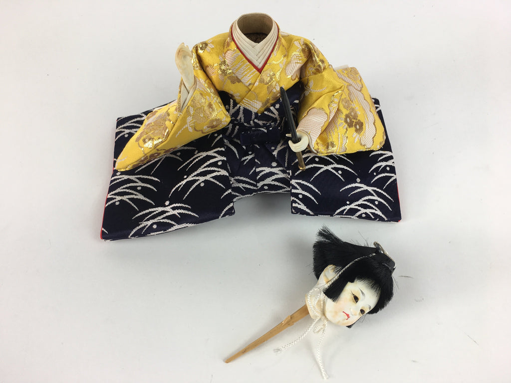 Japanese Hina Doll Kimono Boy Musician Vtg Gonin Bayashi Girls Day ID382