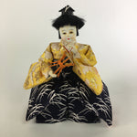 Japanese Hina Doll Kimono Boy Musician Vtg Gonin Bayashi Girls Day ID385