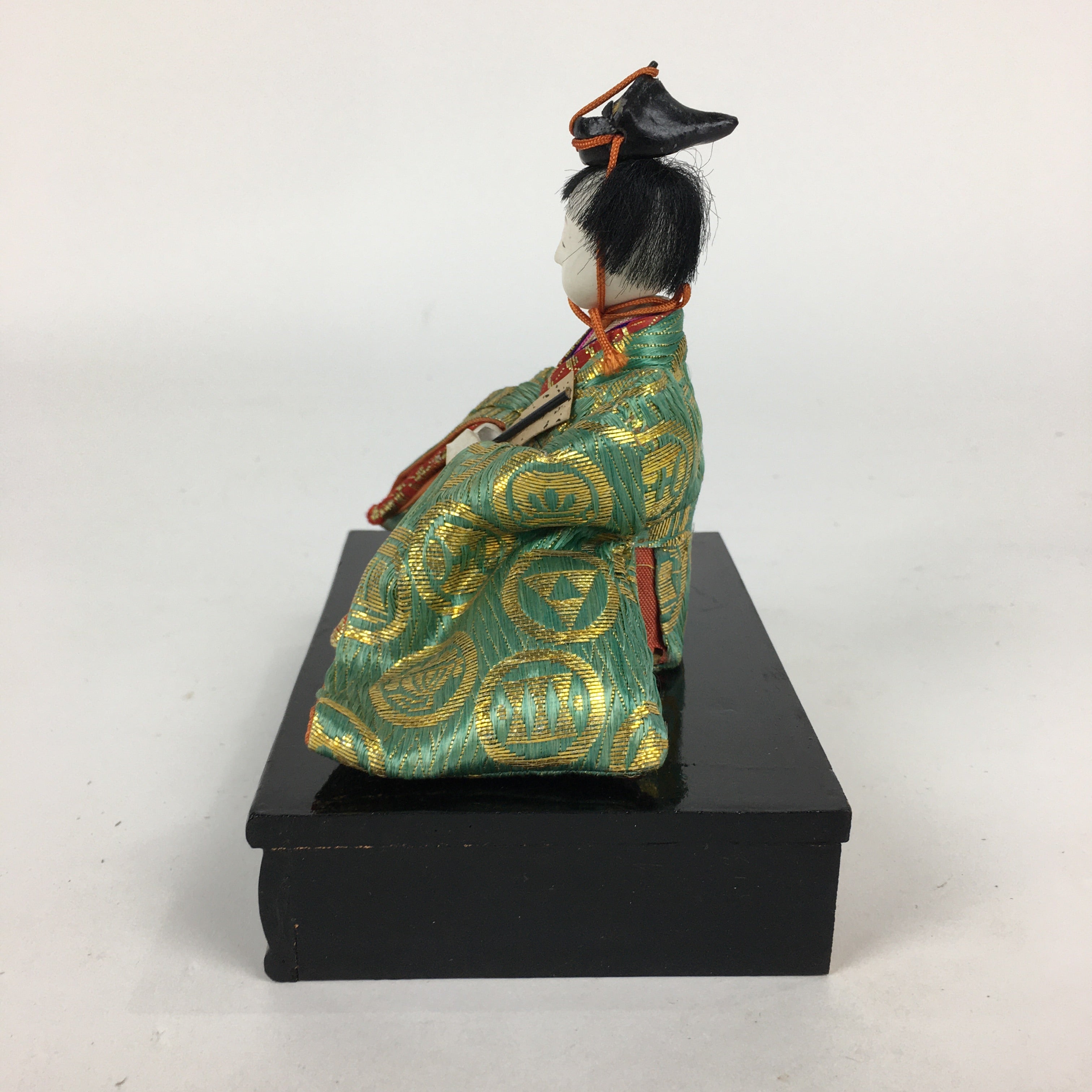 Japanese Hina Doll Kimono Boy Musician Vtg Gonin Bayashi Girls Day ID417