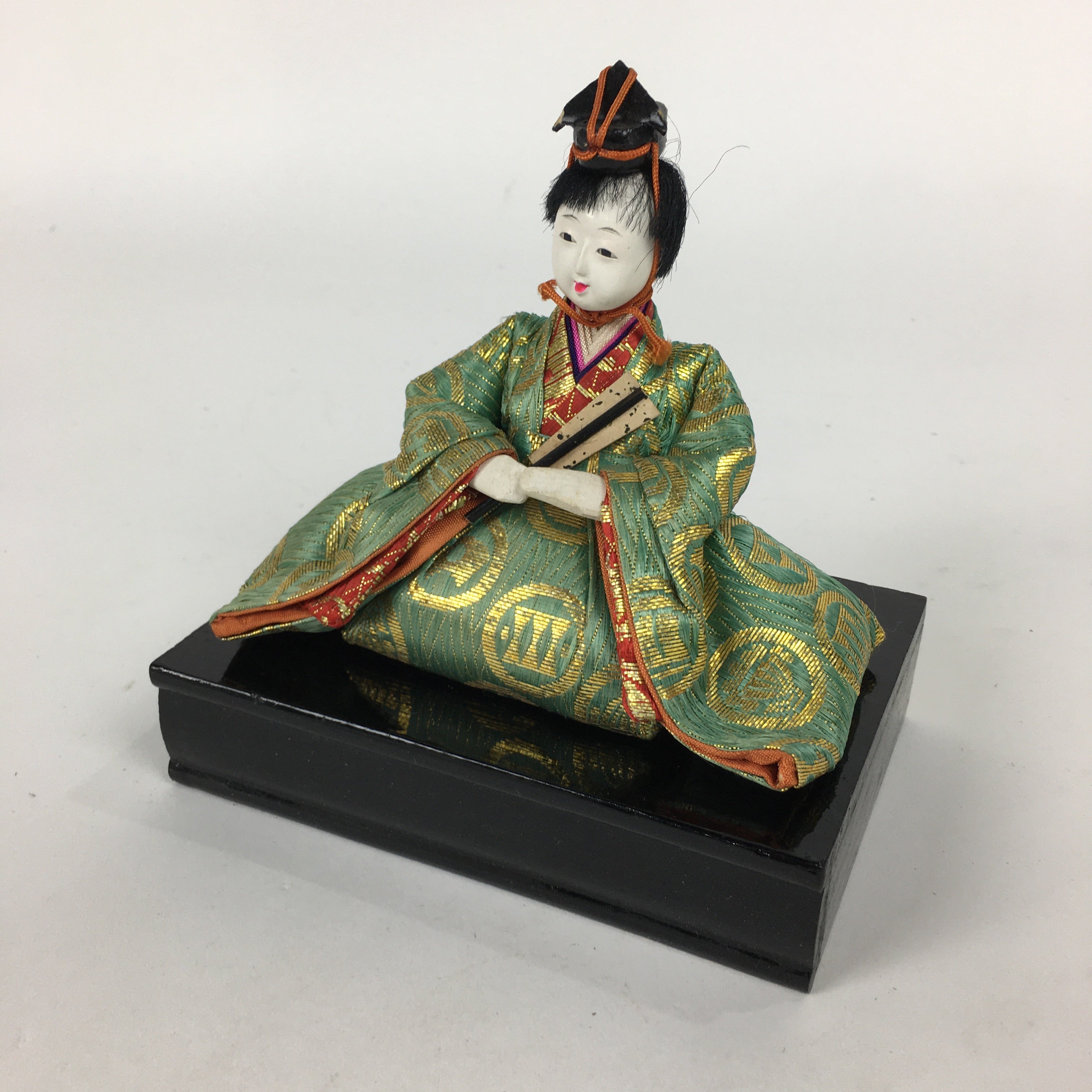 Japanese Hina Doll Kimono Boy Musician Vtg Gonin Bayashi Girls Day ID417
