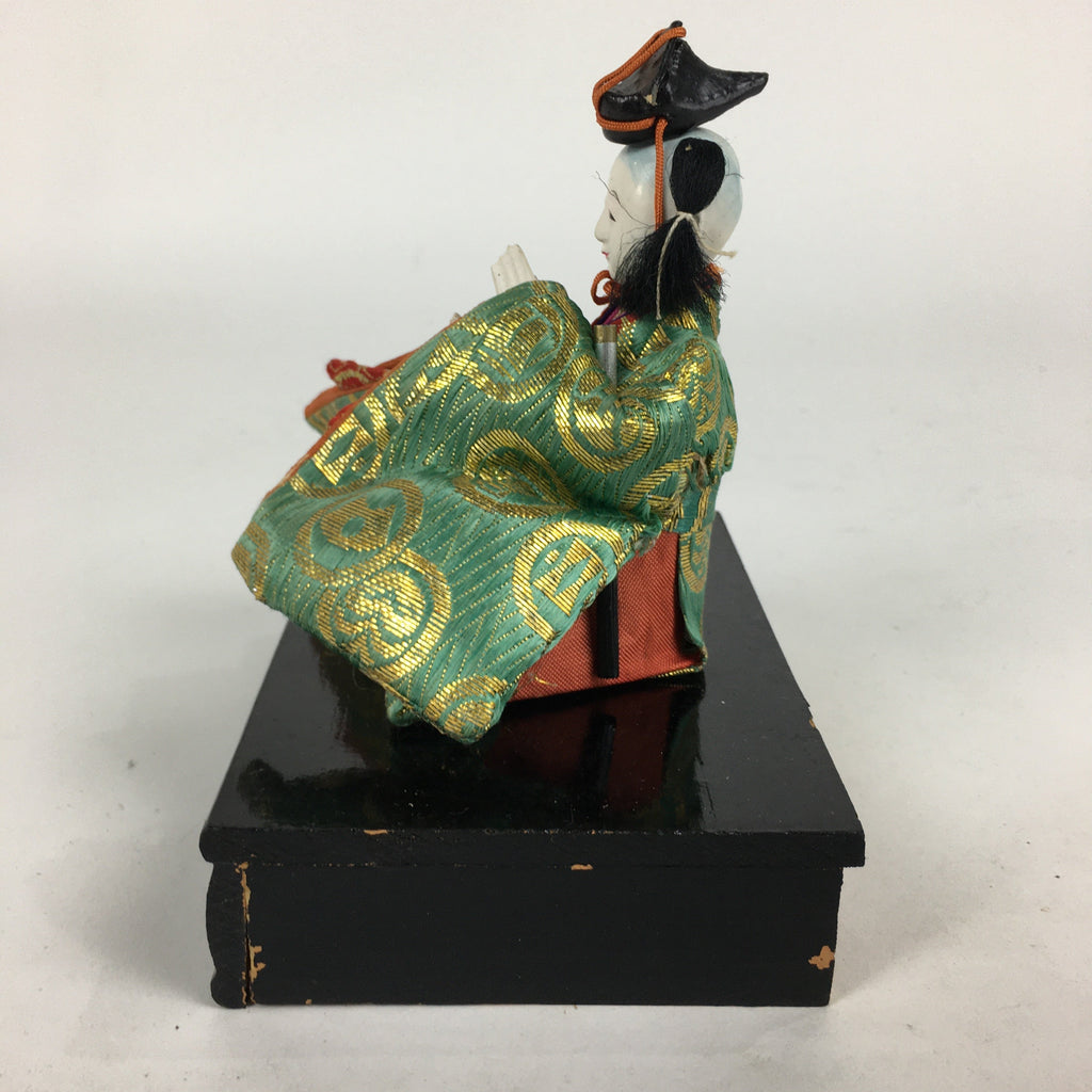 Japanese Hina Doll Kimono Boy Musician Vtg Gonin Bayashi Girls Day ID418