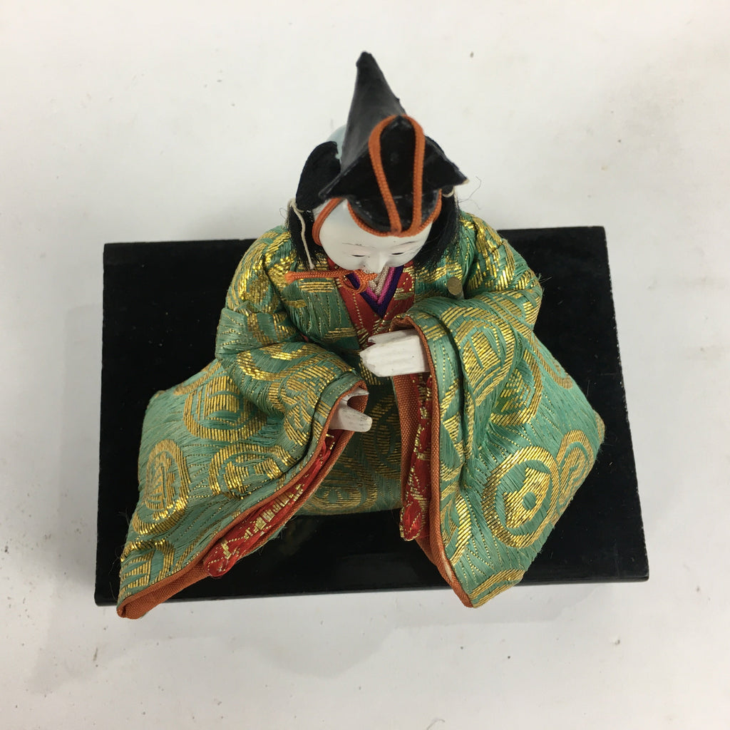 Japanese Hina Doll Kimono Boy Musician Vtg Gonin Bayashi Girls Day ID418