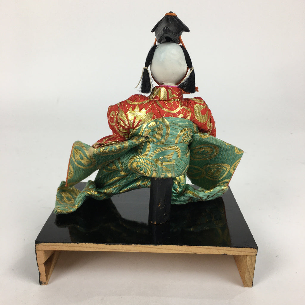 Japanese Hina Doll Kimono Boy Musician Vtg Gonin Bayashi Girls Day ID419