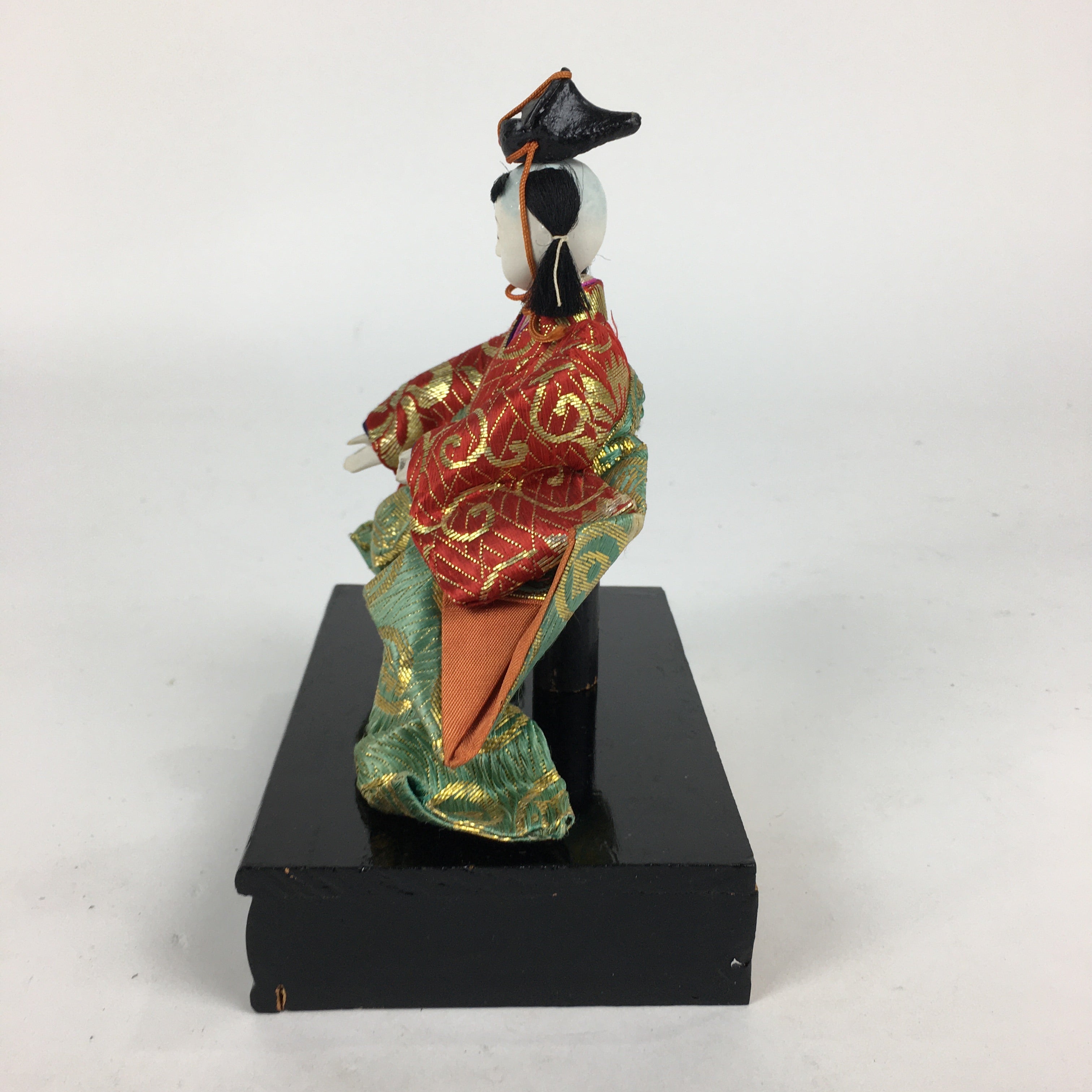 Japanese Hina Doll Kimono Boy Musician Vtg Gonin Bayashi Girls Day ID419