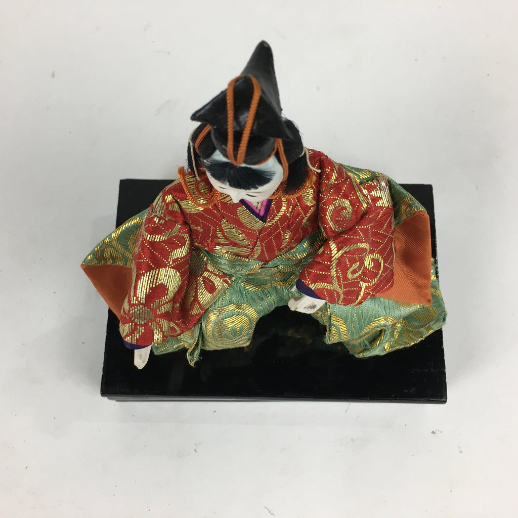 Japanese Hina Doll Kimono Boy Musician Vtg Gonin Bayashi Girls Day ID419