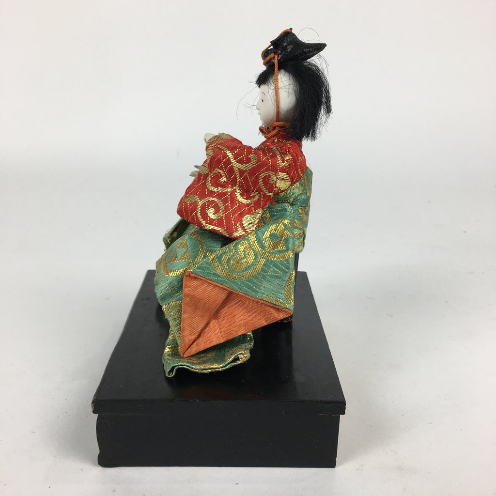 Japanese Hina Doll Kimono Boy Musician Vtg Gonin Bayashi Girls Day ID420