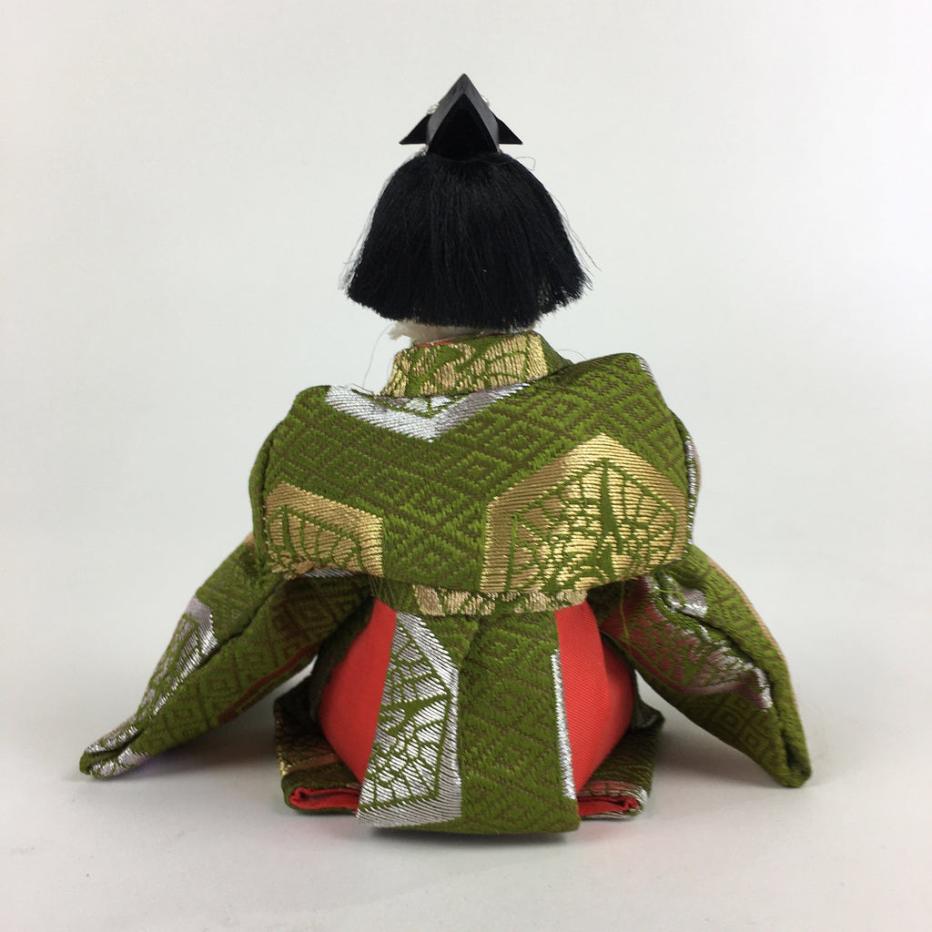 Japanese Hina Doll Kimono Boy Musician Vtg Gonin Bayashi Girls Day ID445
