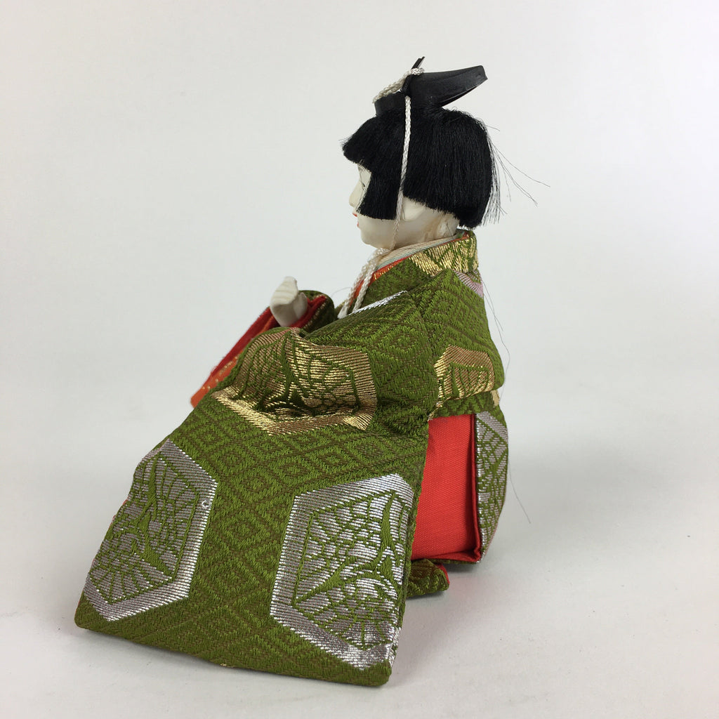 Japanese Hina Doll Kimono Boy Musician Vtg Gonin Bayashi Girls Day ID445