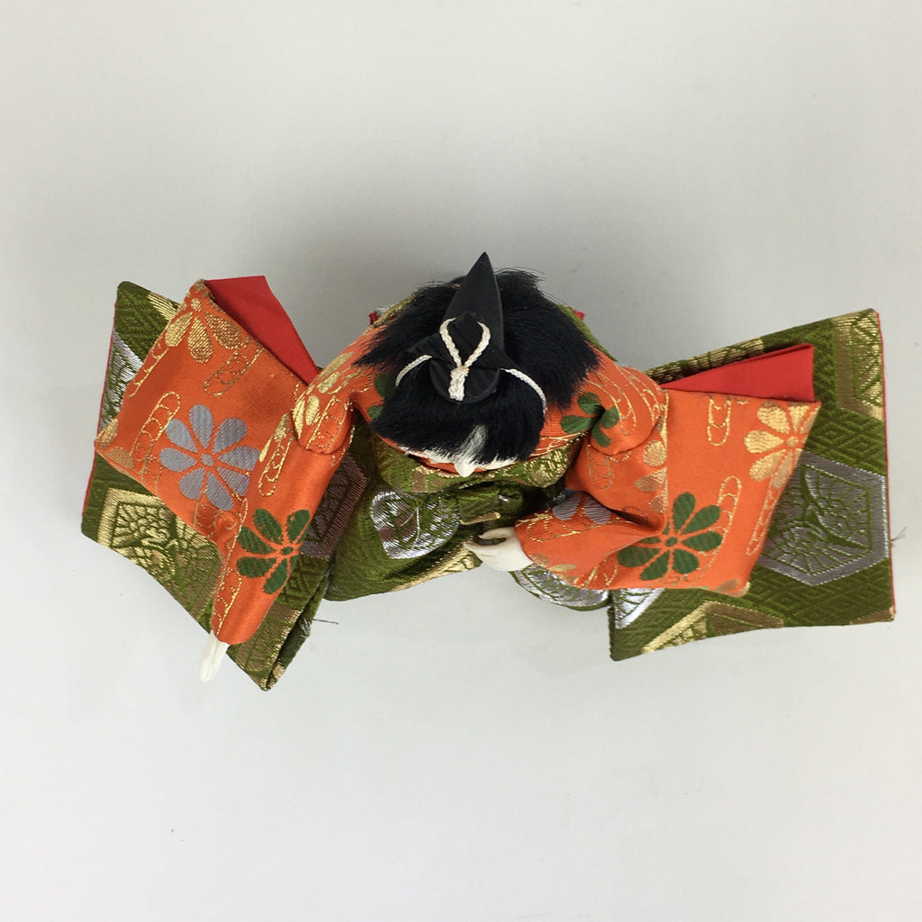 Japanese Hina Doll Kimono Boy Musician Vtg Gonin Bayashi Girls Day ID446