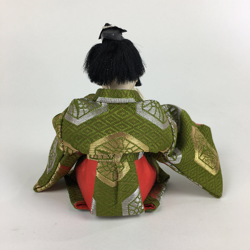 Japanese Hina Doll Kimono Boy Musician Vtg Gonin Bayashi Girls Day ID447