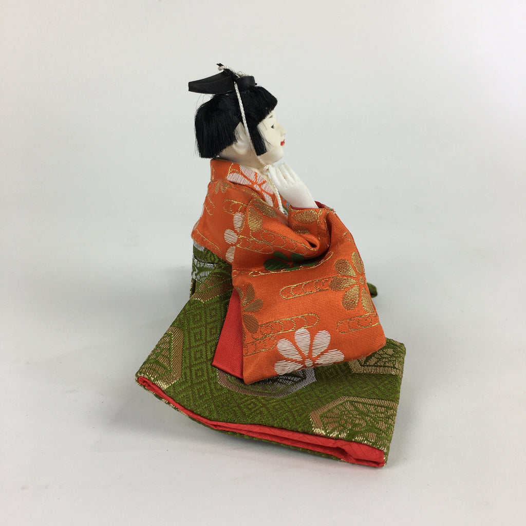 Japanese Hina Doll Kimono Boy Musician Vtg Gonin Bayashi Girls Day ID448