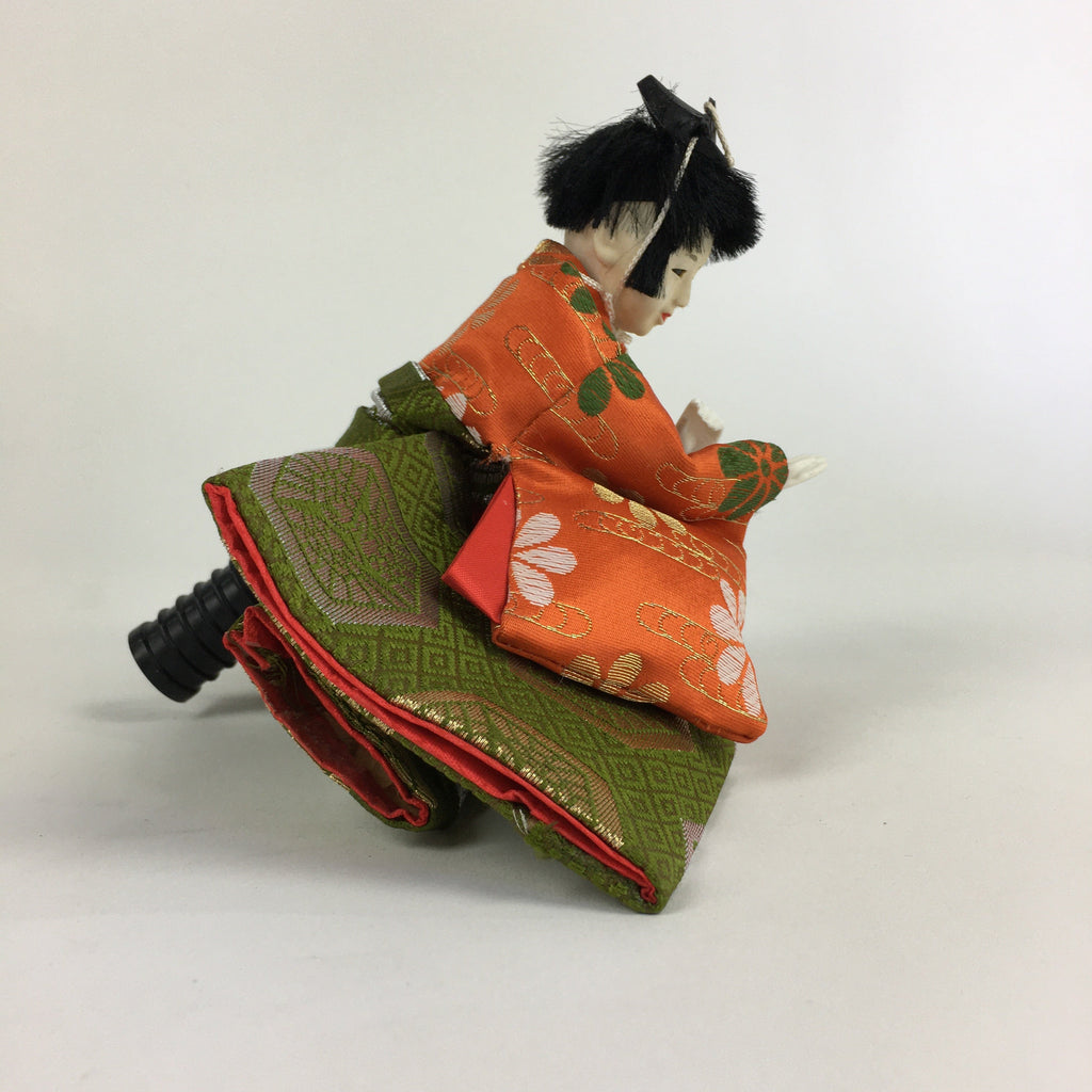 Japanese Hina Doll Kimono Boy Musician Vtg Gonin Bayashi Girls Day ID449