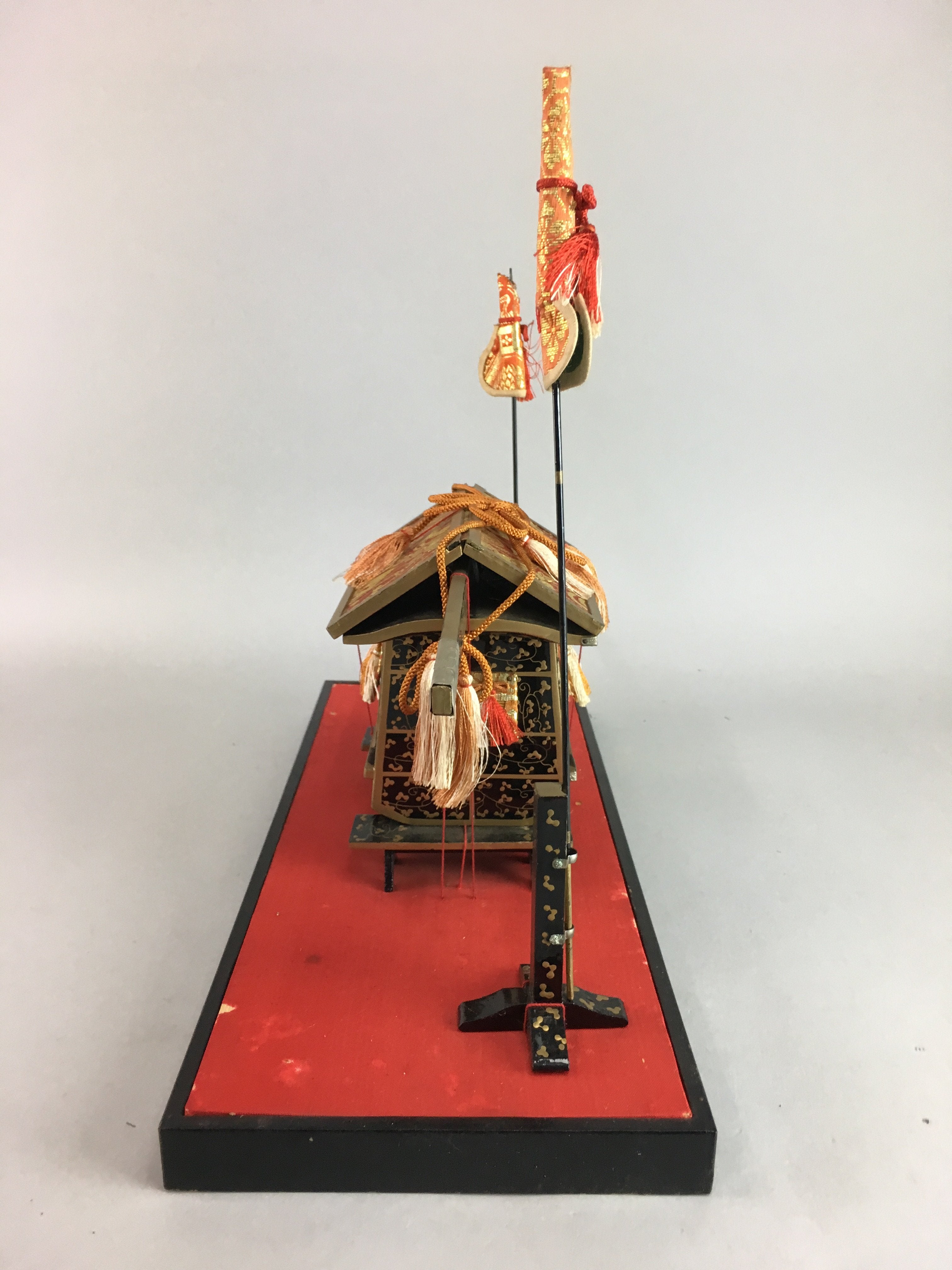 Japanese Hina Doll Lacquer Carriage Stand Palanquin Girls Day Decoration ID221