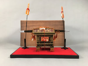 Japanese Hina Doll Lacquer Carriage Stand Palanquin Girls Day Decoration ID353