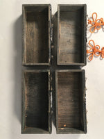 Japanese Hina Doll Lacquer Chest Vtg Girls Day Wood Decoration Makie ID290