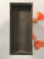 Japanese Hina Doll Lacquer Chest Vtg Girls Day Wood Decoration Makie ID290