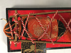 Japanese Hina Doll Lacquer Ox Carriage Stand Vtg Palanquin Miniature Girls Day I
