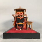 Japanese Hina Doll Lacquer Ox Carriage Stand Vtg Palanquin Miniature Girls Day I