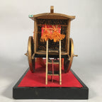 Japanese Hina Doll Lacquer Ox Carriage Stand Vtg Palanquin Miniature Girls Day I