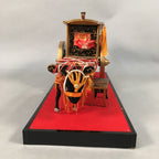 Japanese Hina Doll Lacquer Ox Carriage Stand Vtg Palanquin Miniature ID378