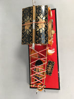 Japanese Hina Doll Lacquer Ox Carriage Stand Vtg Palanquin Miniature ID378