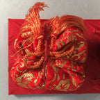 Japanese Hina Doll Miniature Furniture Vtg Fire Pit Clothes Bag Hibachi ID287