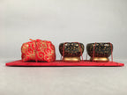 Japanese Hina Doll Miniature Furniture Vtg Fire Pit Clothes Bag Hibachi ID287