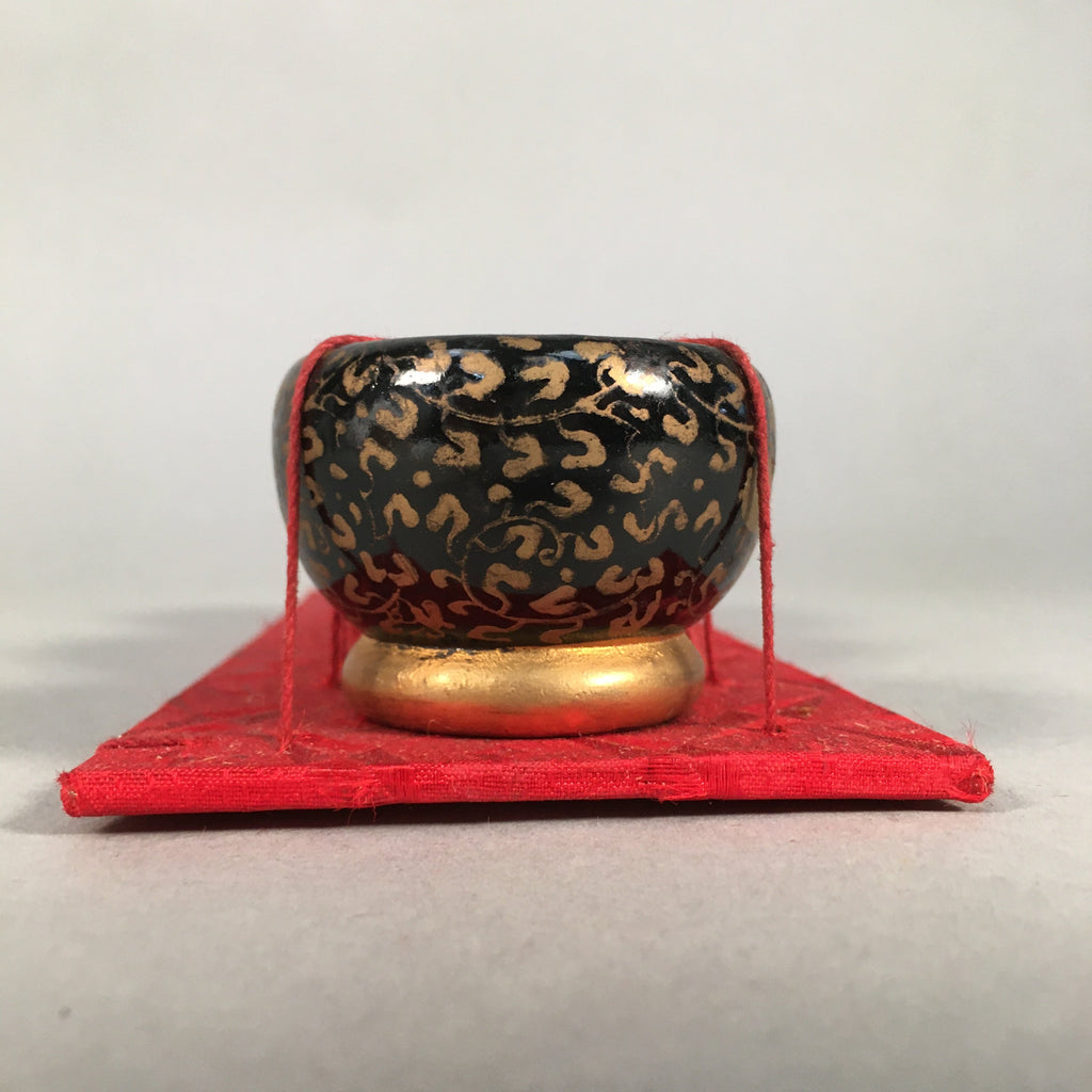 Japanese Hina Doll Miniature Furniture Vtg Fire Pit Clothes Bag Hibachi ID287